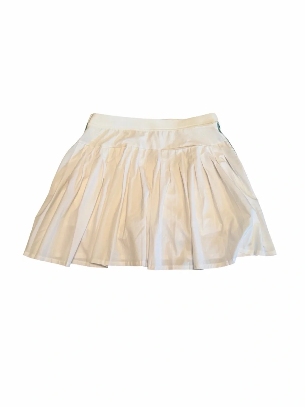 RLX Ralph Lauren White Tennis Golf Skort Green Stripe Size M